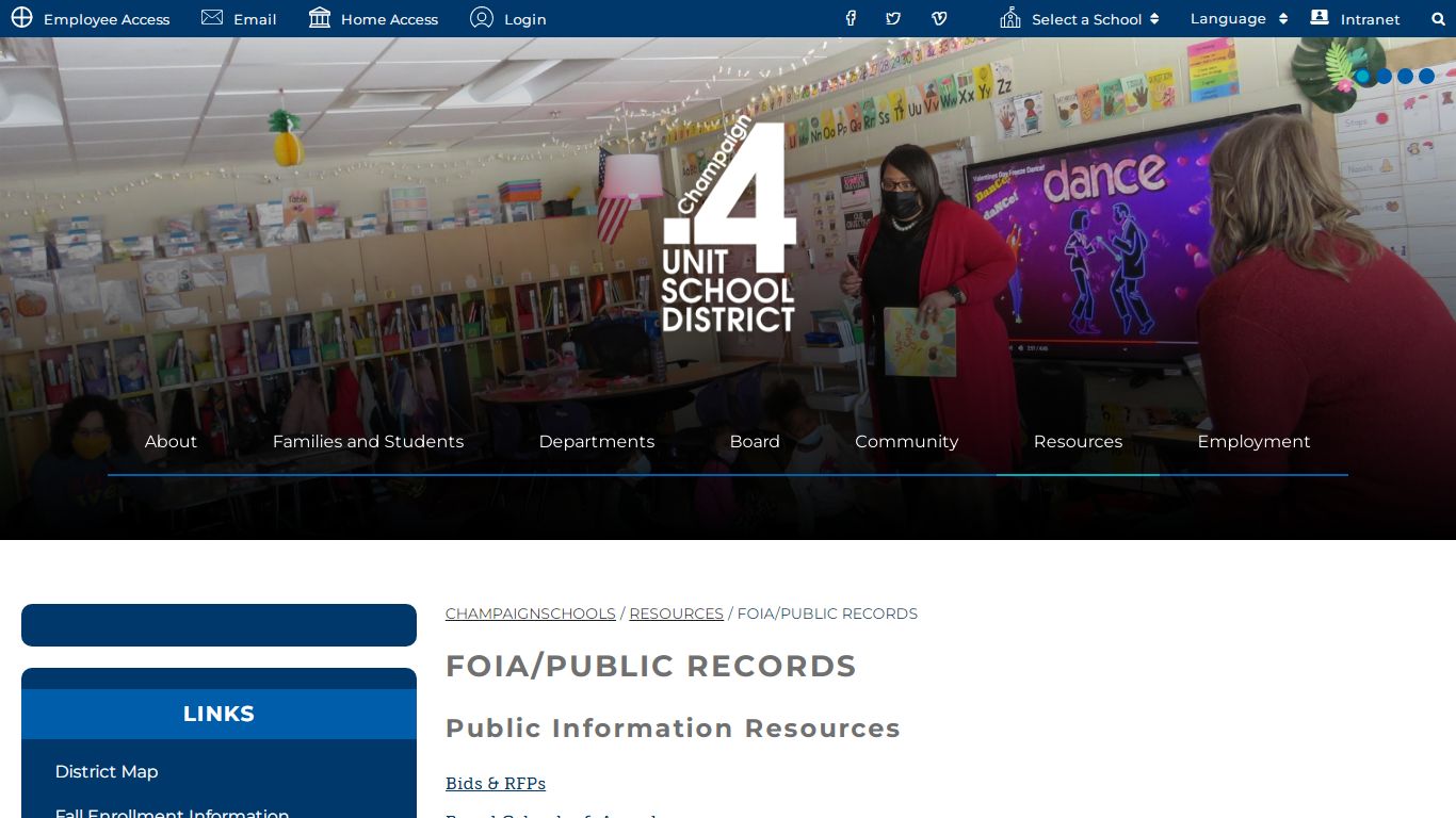 FOIA/Public Records - champaignschools